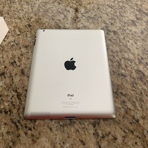 Apple iPad 2 Wi-Fi 16GB White W/box, charging cable, Griffin Survivor case/stand